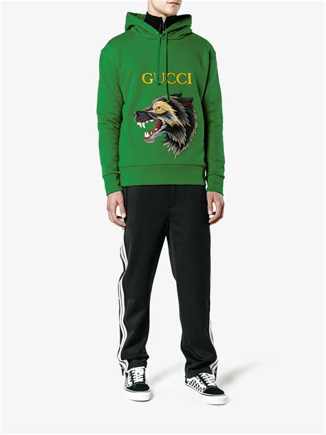 gucci wolf hoodie 3 in the world|farfetch Gucci hoodie.